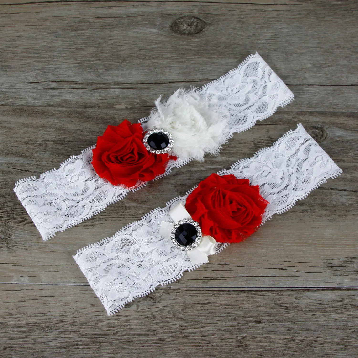 Набор свадебных аксессуаров цвета слоновой кости набор подвязок из шифона с