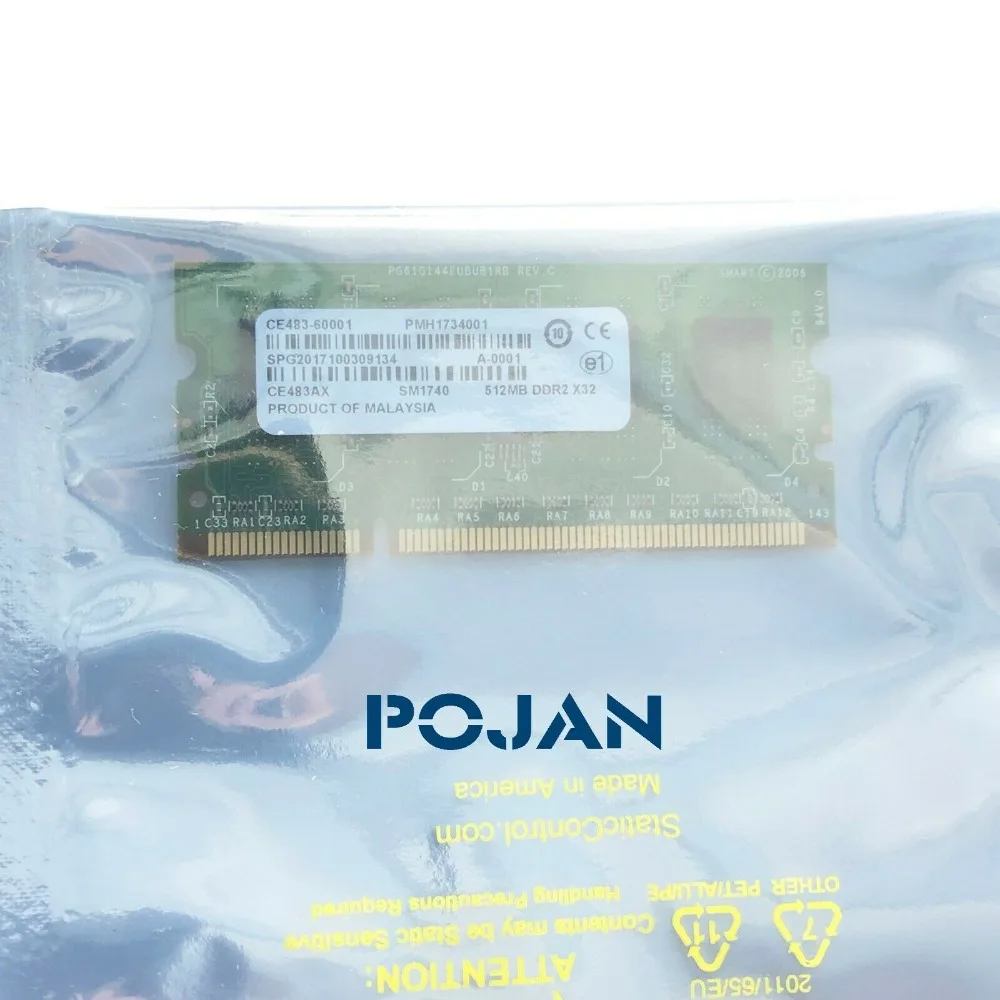 CE483-67902 512MB 144-pin DDR2 Память DIMM Laserjet P4515 M600 M601 M602 M603 Пуатье