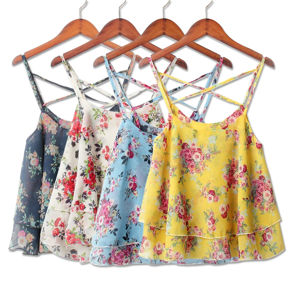 2018 Весна для женщин рубашки мальчиков майки Топ летняя одежда ремень цветочный