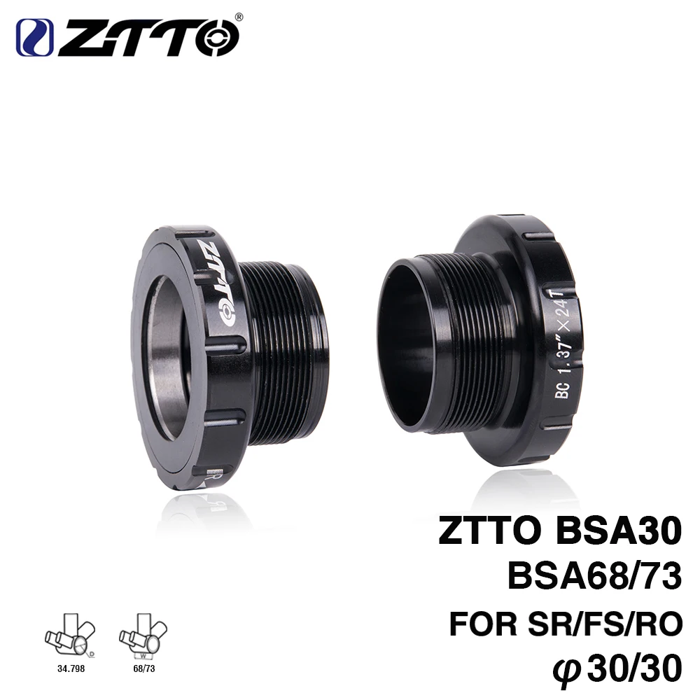 ZTTO BSA30 BB68 БСА 68 73 MTB дорожный велосипед внешний подшипник нижние кронштейны для BB