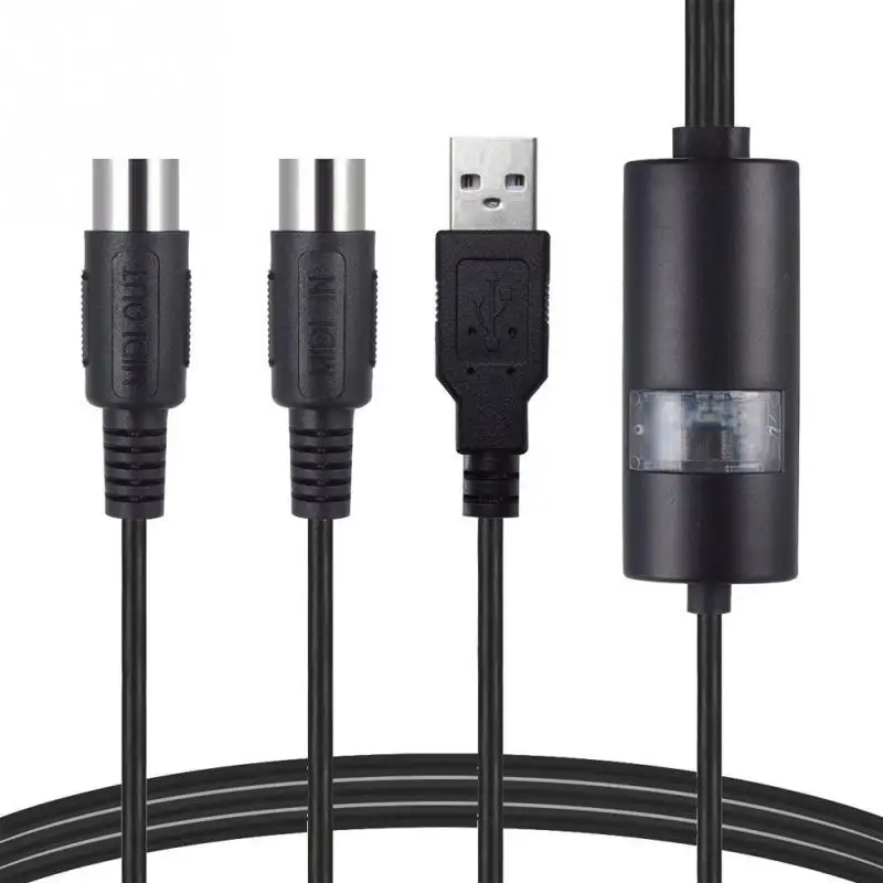 MIDI конвертер ПК музыкальная клавиатура адаптер USB IN-OUT MIDI домашний музыкальный кабель