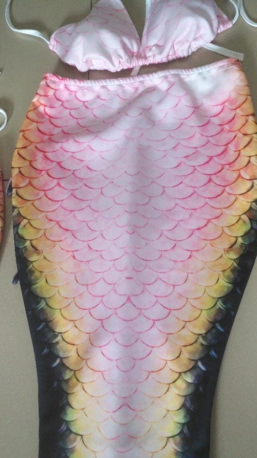 Женский растягивающийся купальник с хвостом русалки купальный костюм