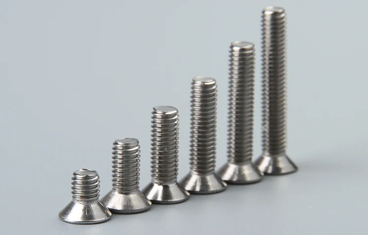 100pcs/lot M1.6/M2/M2.5/M3/M4/M5/M6*L DIN965 Stainless steel A4 Flat Head Machine Screw SUS 316 | Обустройство дома