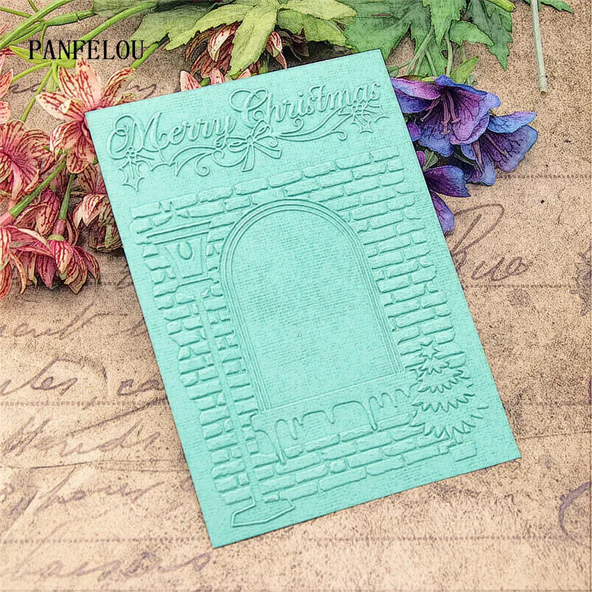PANFELOU пасхальные камин папки для тиснения Пластик Скрапбукинг DIY шаблон Fondant