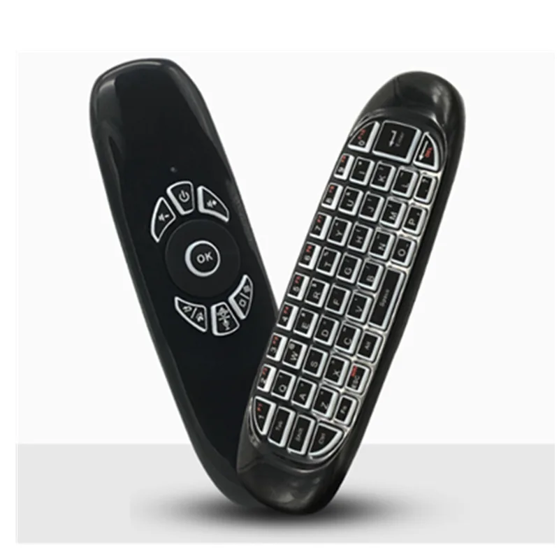 C120 Fly Air Mouse беспроводная клавиатура для ТВ-приставки 2 4G перезаряжаемый пульт