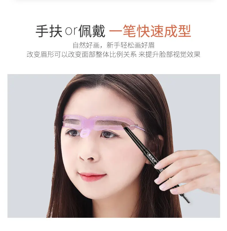 Reusable 8 in1 Eyebrow Shaping Template Helper Eyebrow Stencils Kit Grooming Card Eyebrow Defining Makeup Tools CE031