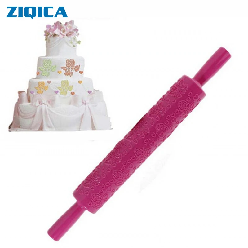 ZIQICA Fondant Baking Cake Embossed Rolling Pin Printing Die Stick Pattern | Дом и сад