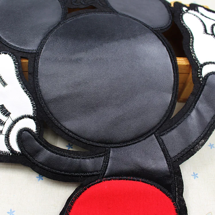 

Cartoon Mickey big Patches Embroidered Lace Motifs Applique Scrapbooking Embossed Sewing Accessories for Clothing