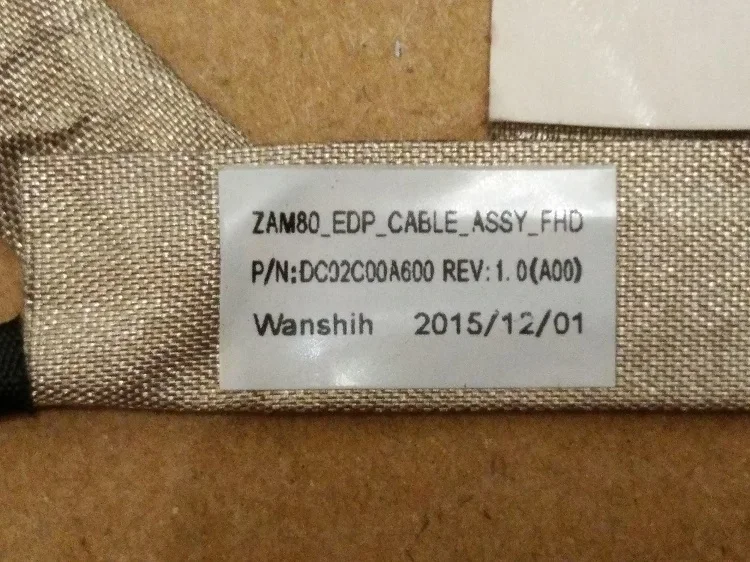 (1 5 шт.) Новый ЖК кабель для ноутбука Dell E5550 ZAM80 30pin P/n: 0G0G8C DC02C00A600|Компьютерные кабели