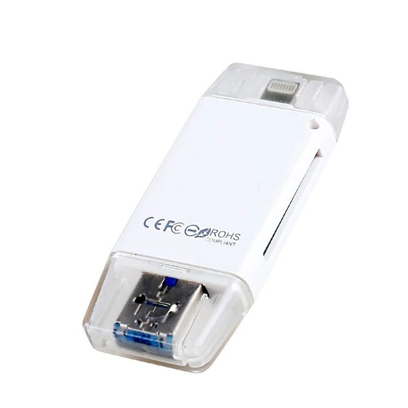 LL TRADER Micro SD кард-ридер USB 2,0 адаптер для iPhone 8/Andriod/PC устройство флэш-накопитель OTG мульти-кард-ридер компьютер