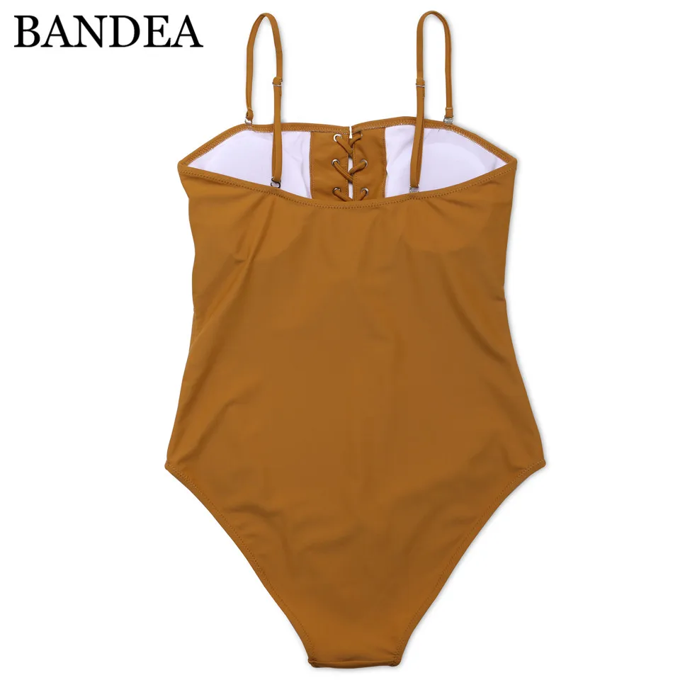 BANDEA one piece swimsuit sexy swimwear women 2017 monokini bandage bodysuit summer swmming suits beach bathing | Спорт и