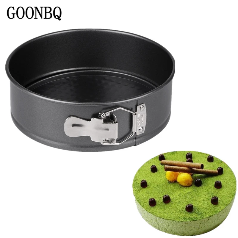 GOONBQ 1 шт. 8 дюймов Круглая Форма для торта из углеродистой стали съемный