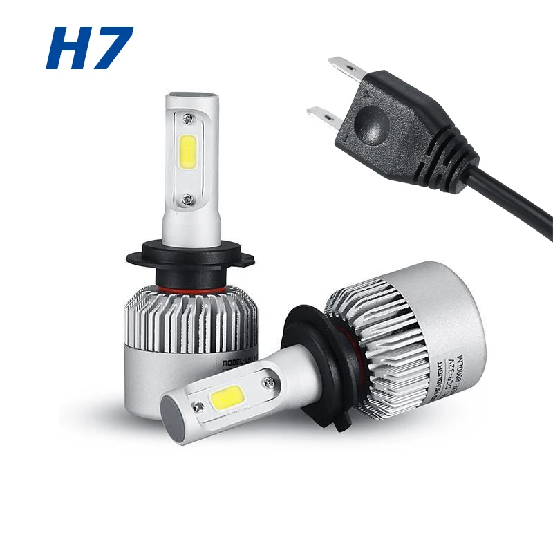 Oslamp H4/H7/H11 COB Светодиодный фонарь для автомобильных фар одиночный/Hi-Lo луч 8000лм 6500 к