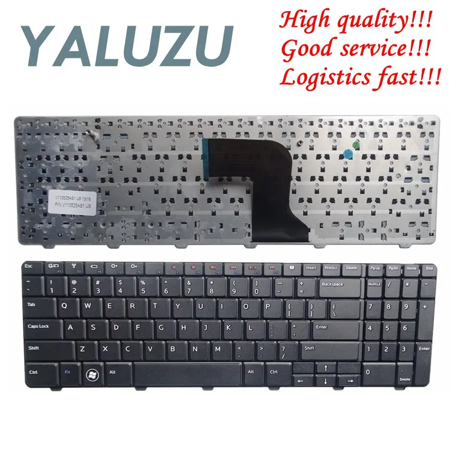 Новая клавиатура US для ноутбука Dell Inspiron 15 15R N M 5010 N5010 M5010 0Y3F2G NSK DRASW 0JRH7K 9Z.N4BSW.A0R