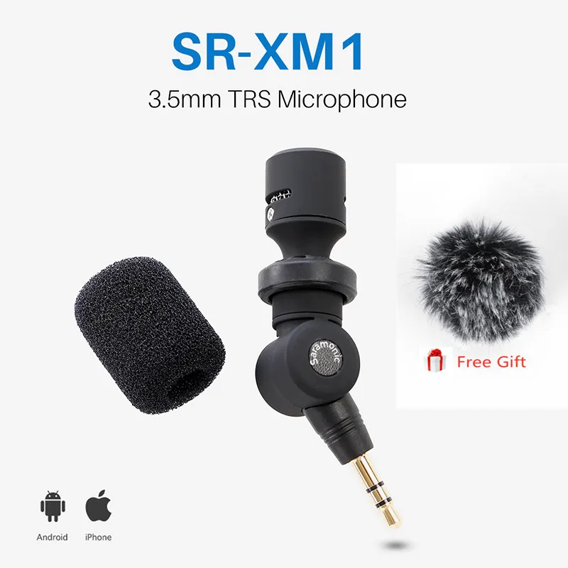 Saramonic SR-XM1 3 5 мм TRS микрофон Plug Play камера мини-конденсатор видеокамеры для GoPro Hero 7 6