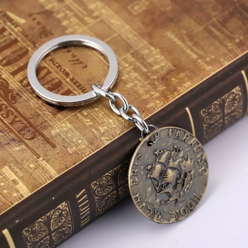 Брелок с таинственным морским районом игра Неизведанный скелет металл брелок