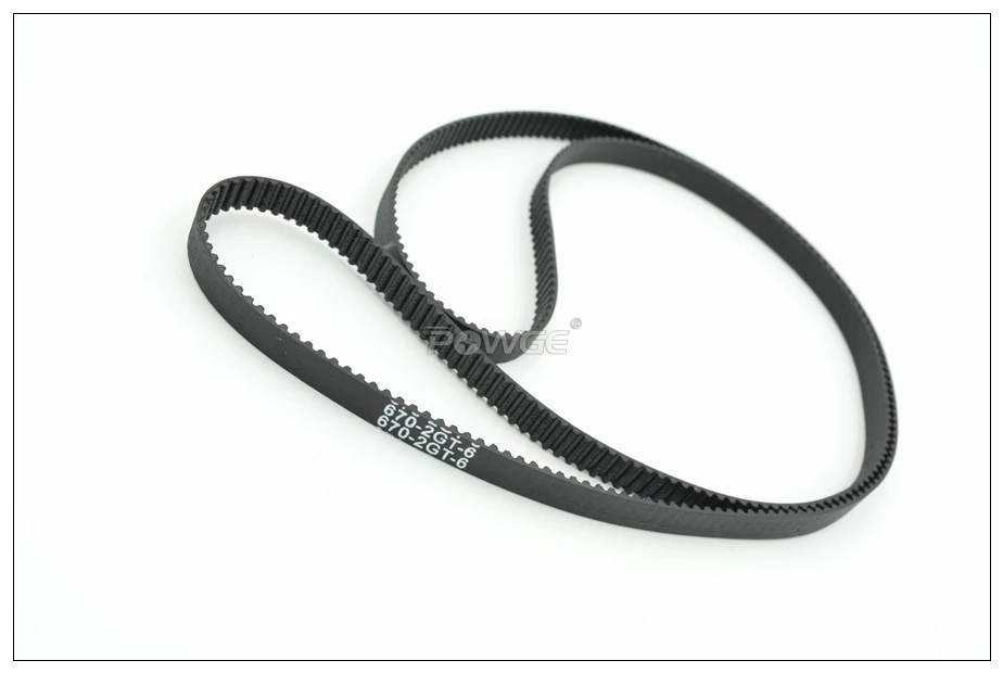 POWGE 640/650/660/670/696 2GT зубчатый ремень W = 3/6/9 мм зубов 320/325/330/335/348 GT2 замкнутому циклу синхронного ремня 696-2GT