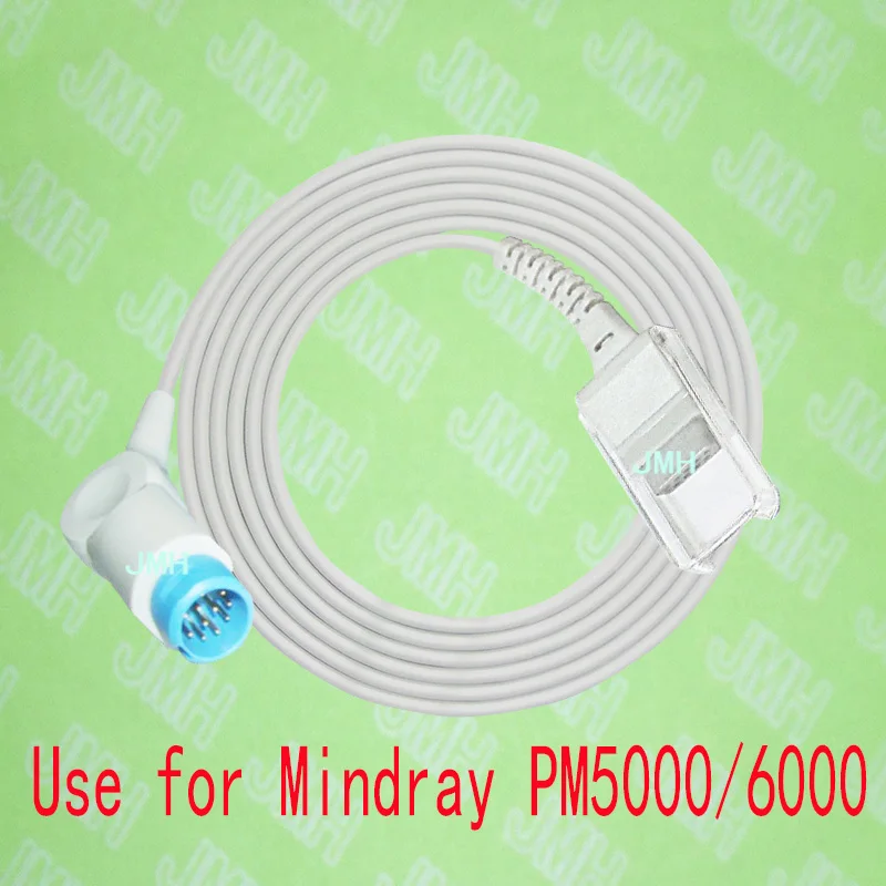 

Compatible with Mindray PM5000/6000 Pulse Oximeter monitor the Spo2 sensor adapte cable,12pin male to DB9 female.