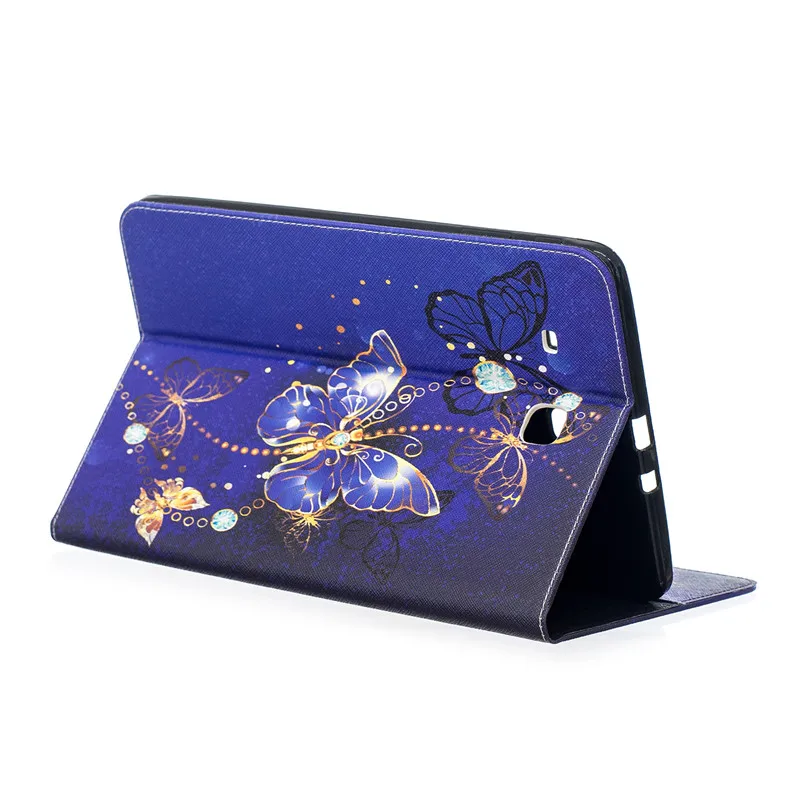 5 видов стилей чехол из искусственной кожи с Рисунком Слона бабочки для Samsung Galaxy Tab
