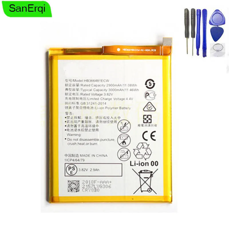 HB366481ECW-11 Батарея для huawei Y6 Prime ATU-L30 ATU-L31 ATU-L42 Батарея Замена