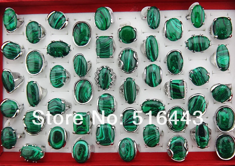 5 шт. амулеты винтажные натуральные малахитовые Камни серебряные P женские