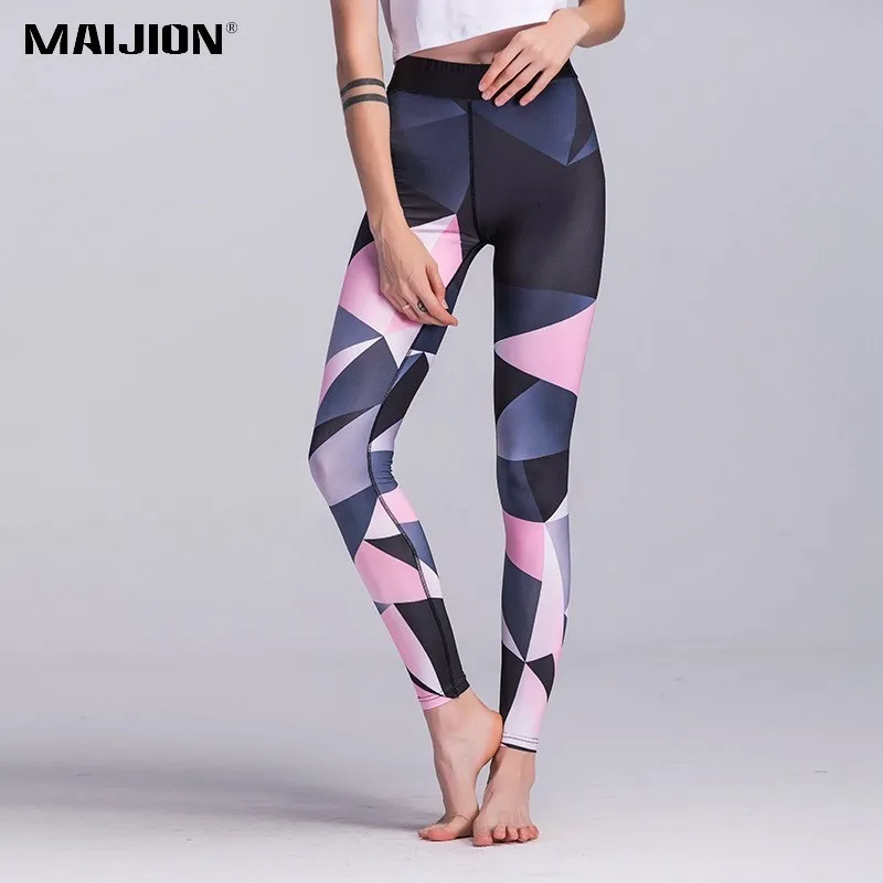 MAIJION/женские модные штаны для йоги сексуальные леггинсы длиной до щиколотки с