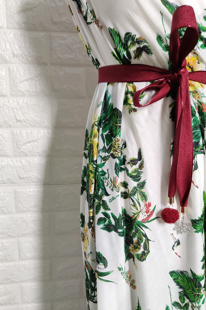 Новая модная французская шелковая хлопковая тропическая свежая и простая ткань