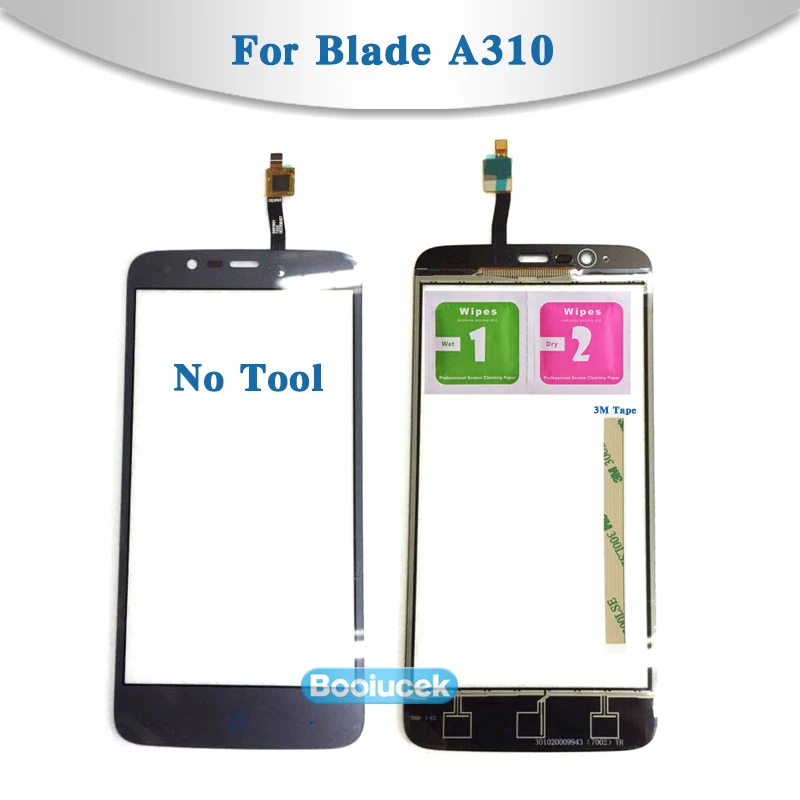 

High Quality 5.0" For ZTE Blade A310 Touch Screen Digitizer Sensor Outer Glass Lens Panel Black+Tracking Code