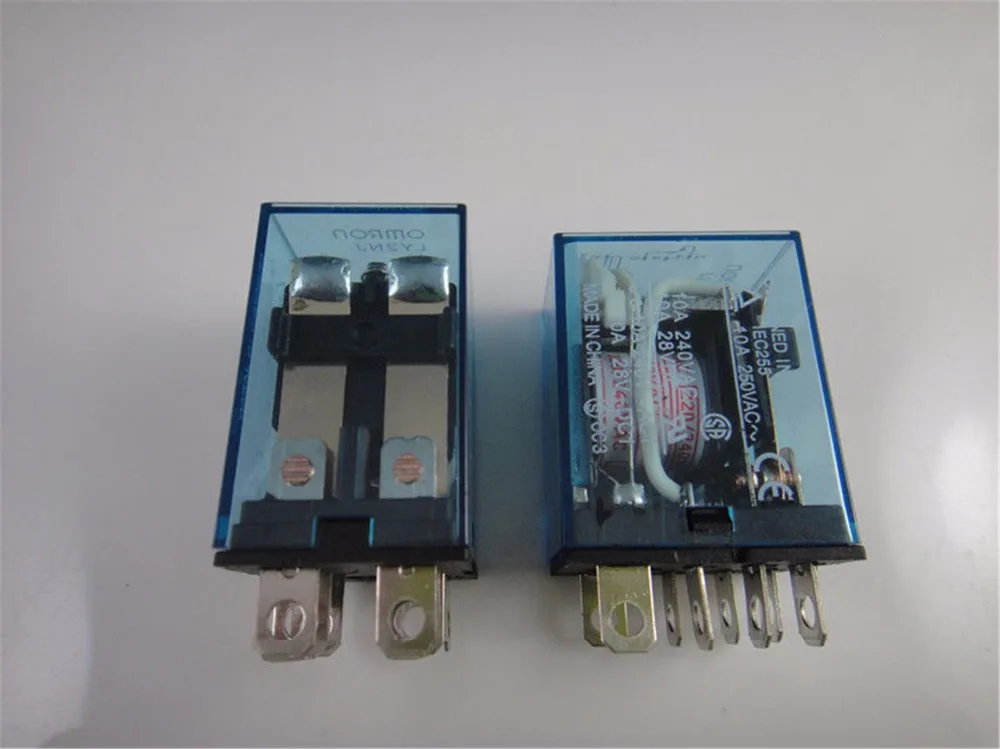 2 шт. Мини реле LY2NJ 8 Pin 10A со светодиодным промежуточным 12VDC 24VDC 110VAC 220VAC |