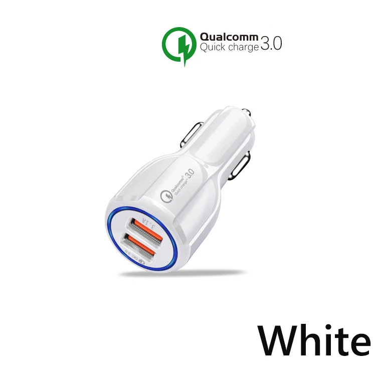 White Suntaiho автомобильное USB зарядное устройство Быстрая зарядка мобильного телефона QC 3,0 Быстрая зарядка USB Автомобильное зарядное устройство для iPhone samsung Xiaomi автомобильное зарядное устройство - Тип штекера: White