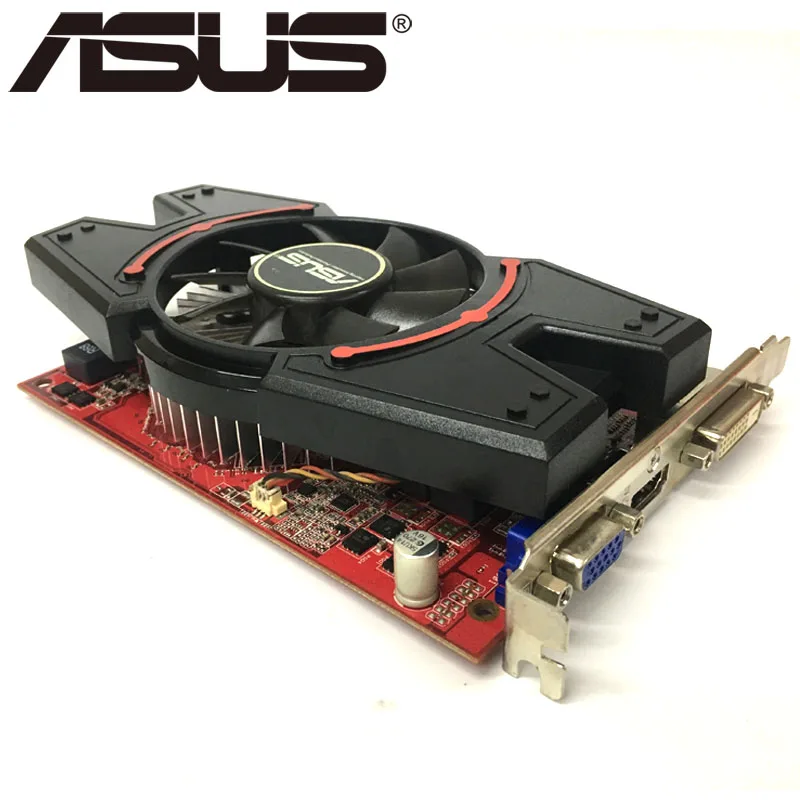 Видеокарта ASUS R7250 2 Гб 128 бит GDDR3 видеокарты для AMD Radeon R7 250 VGA карты б/у эквивалент GT730