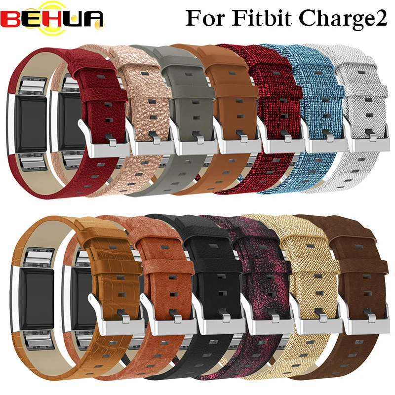 Замена для Fitbit Charge 2 кожаный ремешок сменный Смарт фитнес с нержавеющей пряжкой