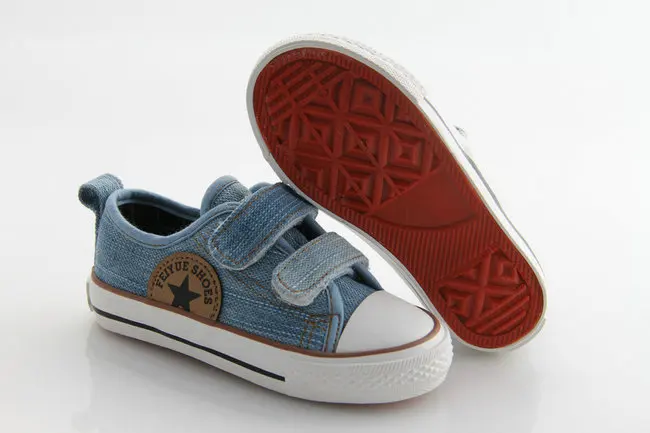 Spring new arrival boys canvas children's casual shoes boy flat denim big sport kids single | Мать и ребенок