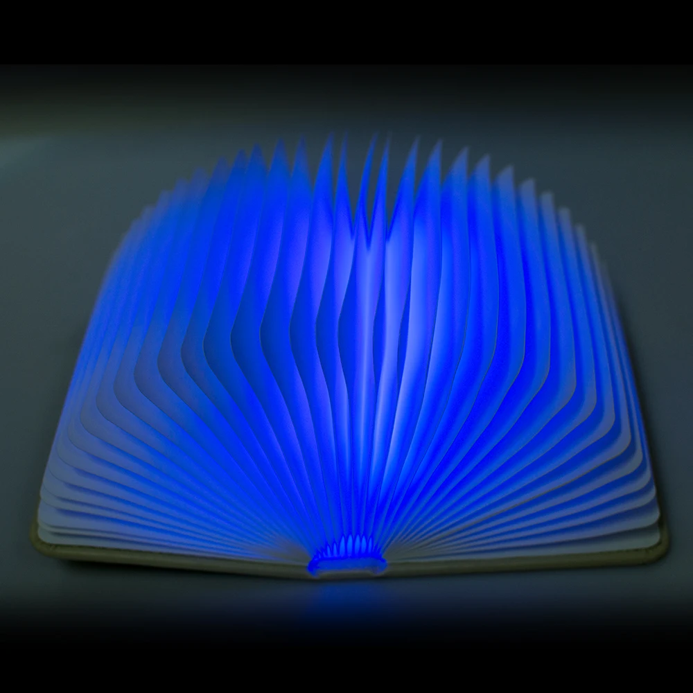 Креативный мини флип книги перезаряжаемый светодиодный складной книжный ночной