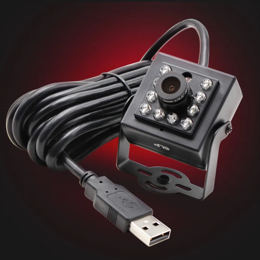 ELP 2MP sony IMX322 ИК ночного видения видеонаблюдения CCTV видео веб-камера otg UVC H.264 30fps мини USB камера 1080P
