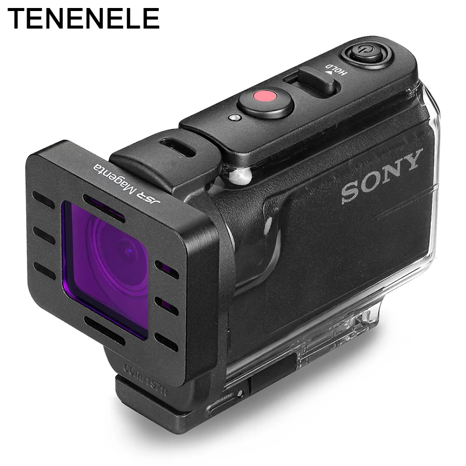 Фильтр для экшн-камеры для sony HDR AS50 AS300 AS300R, красные, желтые, пурпурные фильтры для sony FDR X3000 R, водонепроницаемый чехол для дайвинга