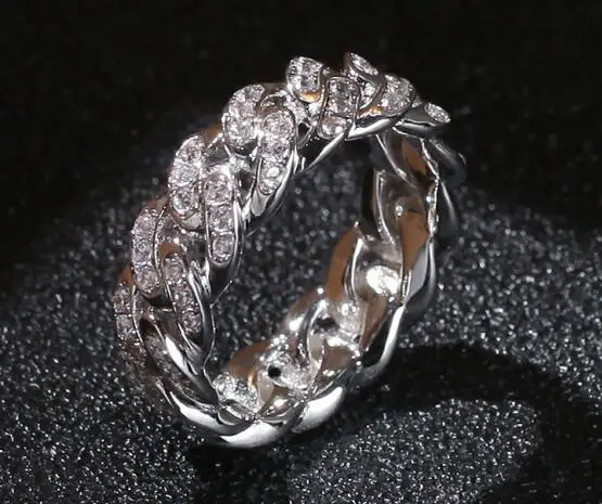 silver small guba Бедро весь круг кубический циркон 8 мм кольцо свадьба Engagemet медный Золотой Серебряный цвет кольцо для женщин Девушка кольцо вечности - Цвет основного камня: silver small guba
