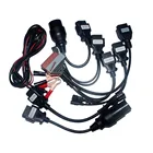 Автомобильные кабели OBD2, полный комплект, 8 автомобильных кабелей для pro для delicht VD TCS Pro Plus, автомобильный кабель для сканера obdii