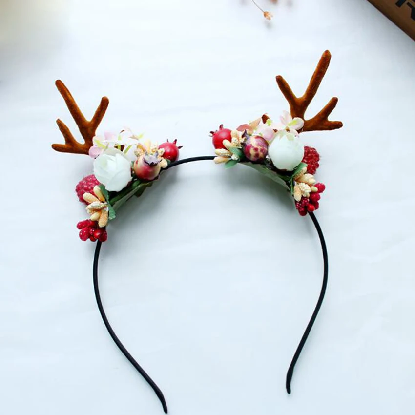 Милая заколка для волос женщин и девочек заколки с оленьими ушками повязка на