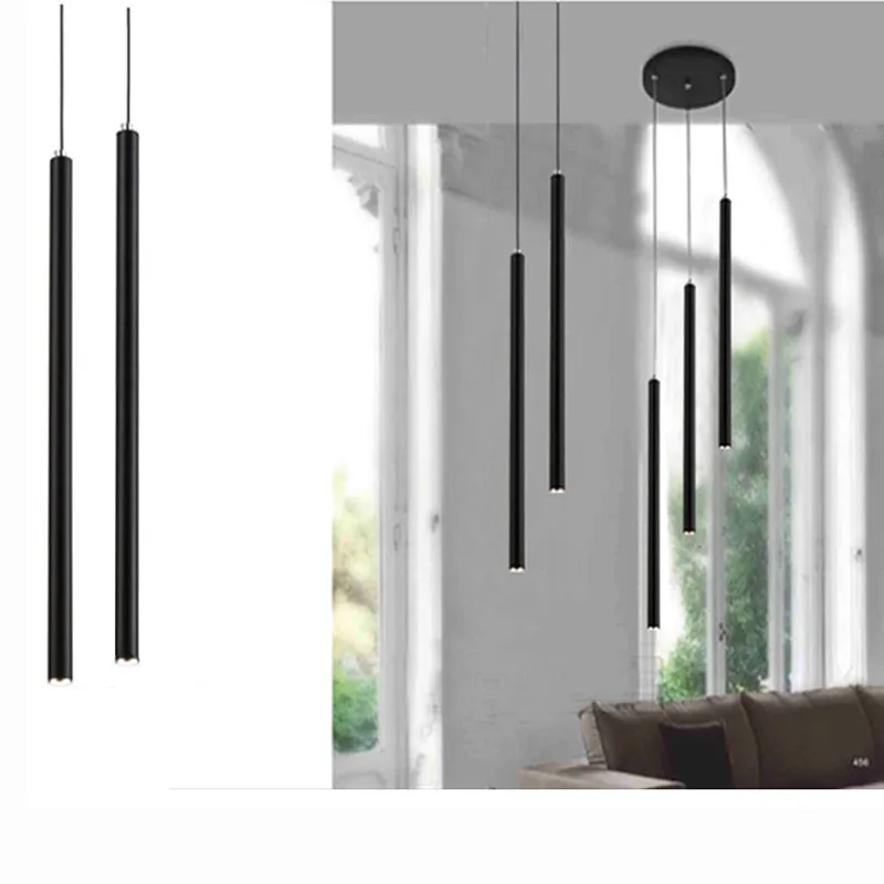 Подвесной светильник тонкая матовая алюминиевая лампа в форме конуса