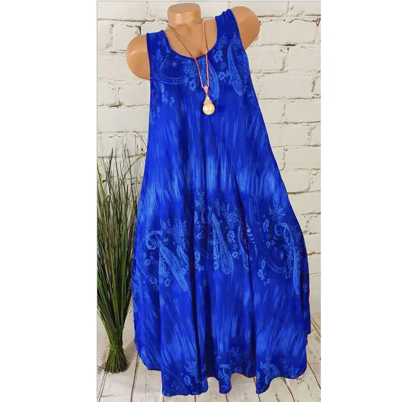 Летнее платье лидер продаж 2019 модные женские пляжные платья без рукавов с