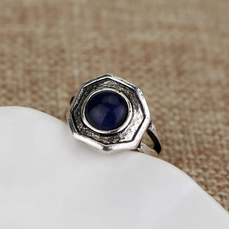 Вампира Дневники оригиналы Семья кольца с украшением в виде синих кристаллов и