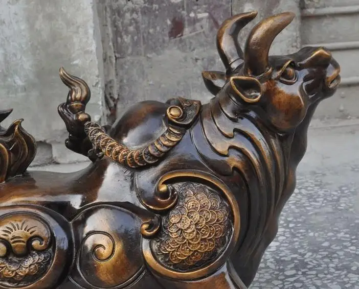 Китайский Фэншуй Бронзовая фигурка для привлечения богатства денег фондовый