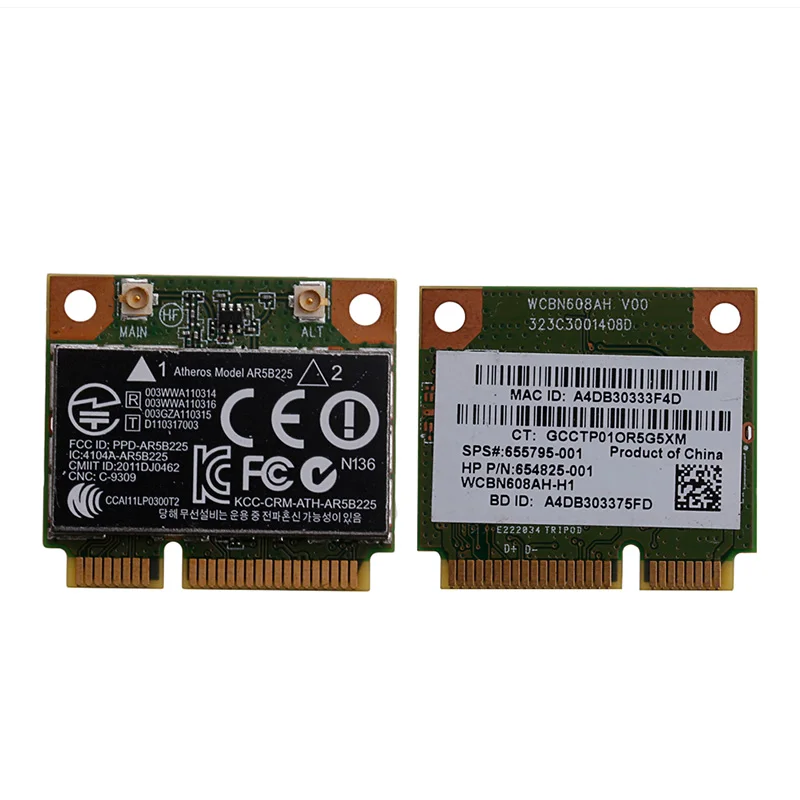 655795-001 654825-001 AR5B225 802.11bgn Bluetooth Беспроводная мини-карта PCIE для HP C26 | Компьютеры и офис