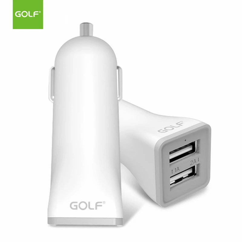 Автомобильное зарядное устройство GOLF 2 1 а с двойным выходом USB для iPhone Samsung LG Huawei