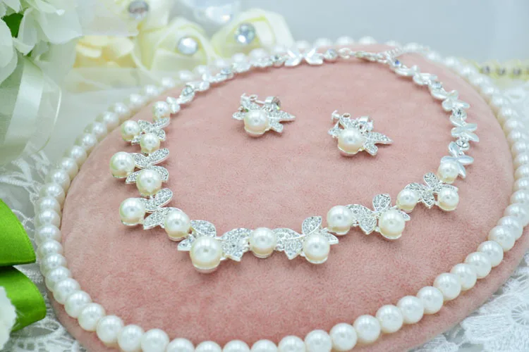 Комплект из колье и серёг с жемчугом|necklace earring set|earrings setearring necklace set |