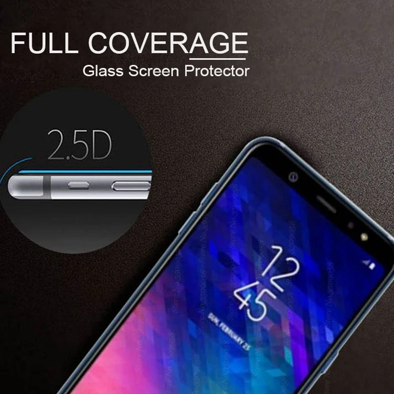 20D Protective film for Samsung Galaxy A8 plus 2018 screen protector samsung a8 a6 a5 full cover tempered glass 9H | Мобильные