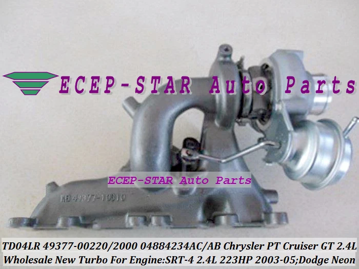 Бесплатная доставка турбокартридж CHRA TD04L 49377 00220 00200 04884234AB для Chrysler PT Cruiser GT Dodge Neon SRT