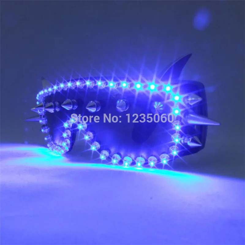 Новый дизайн синие светодиодные очки мигающие Хэллоуин вечерние светильник