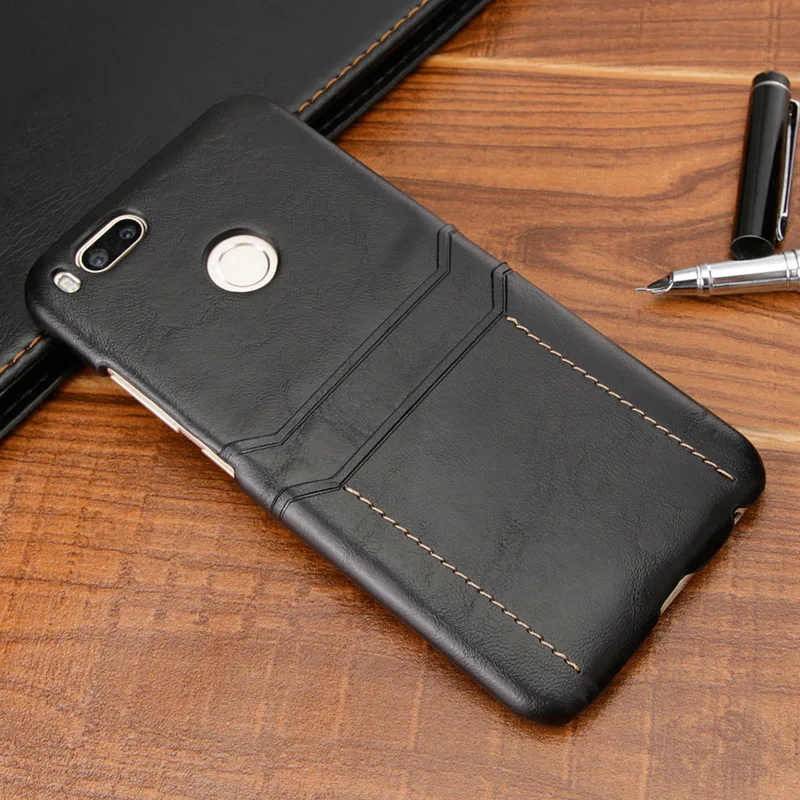 Card Holder Wallet Phone Case for Xiaomi Mi 5x Luxury Leather Shockproof Hard Back Cover A1 4gb 64gb Global |